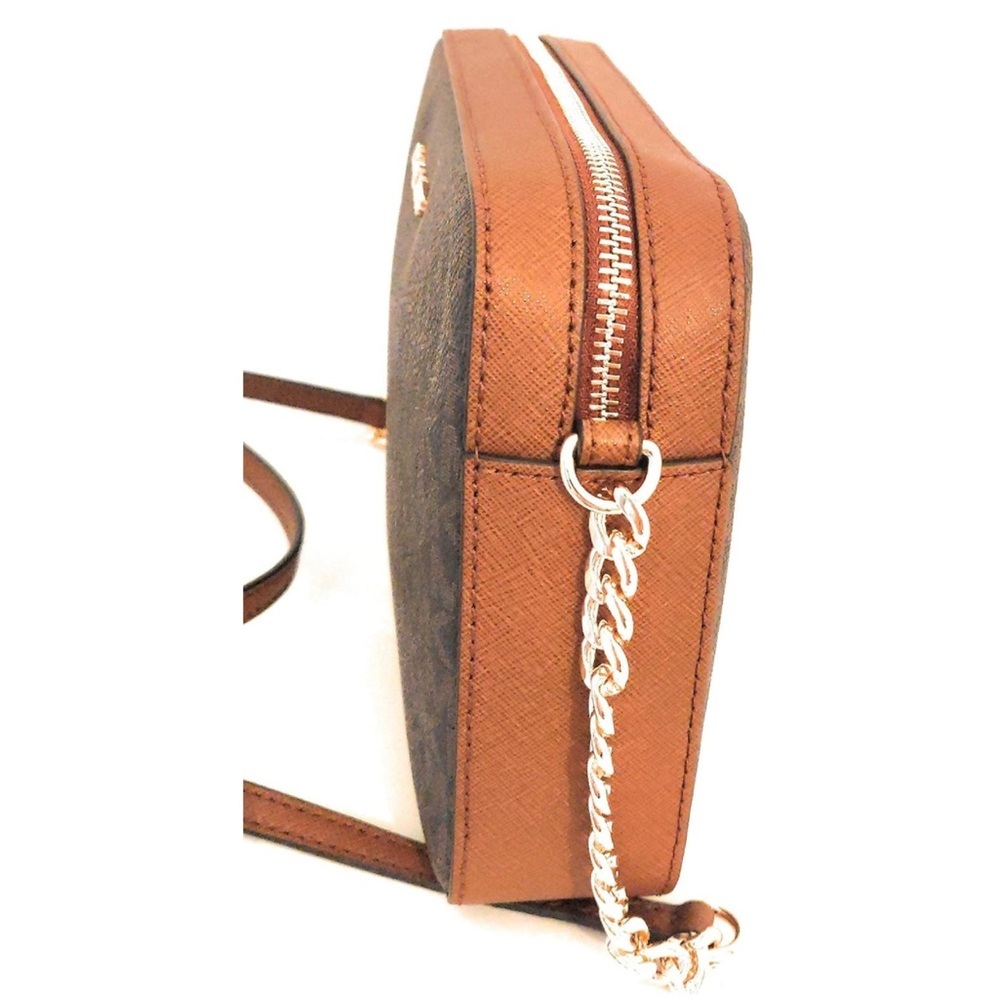 Michael Kors Women’s Brown Monogram Adjustable Strap Crossbody/Shoulder Bag |NEW - Picture 5 of 12